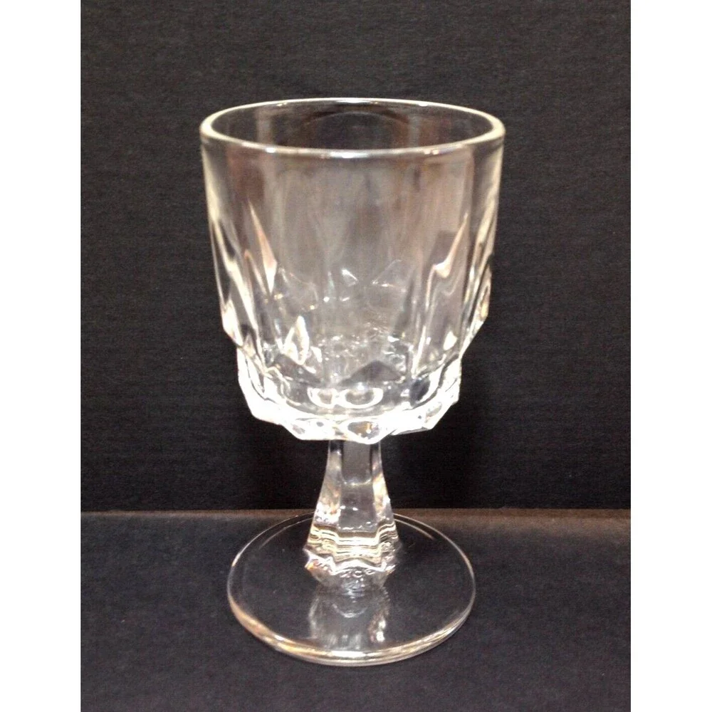 ARCOROC France Clear Glass Artic Pattern Crystal Stemware 3